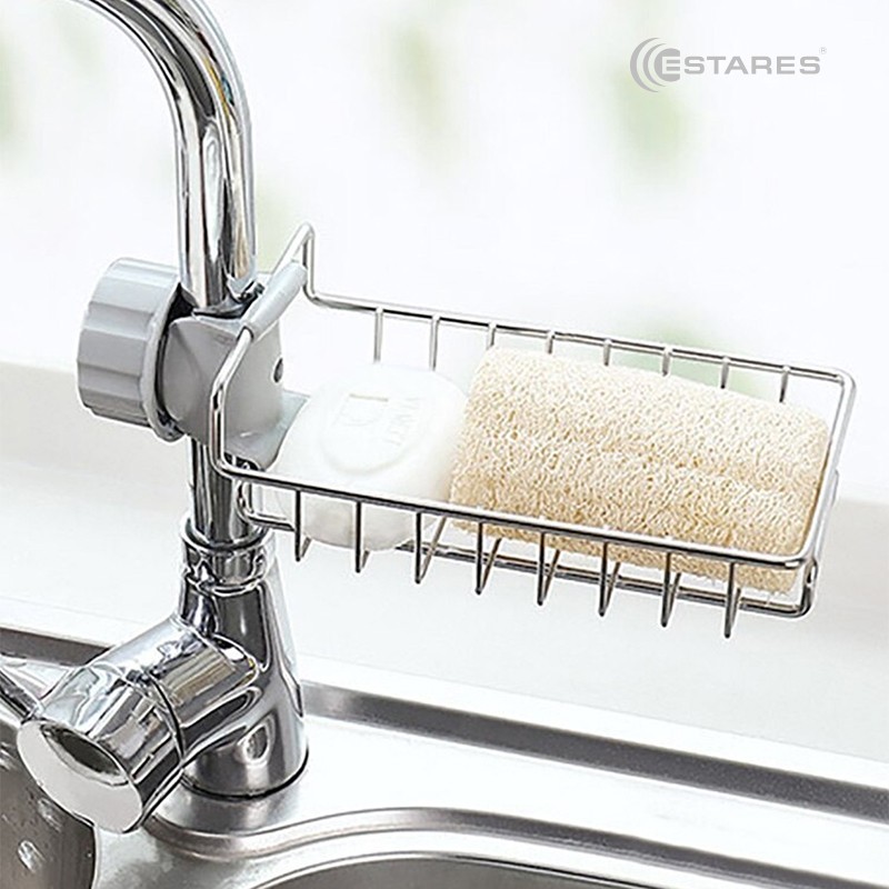 Подставка MODO ES-1F-10x19x5-CHROME/WHITE (для мыла и мочалок)