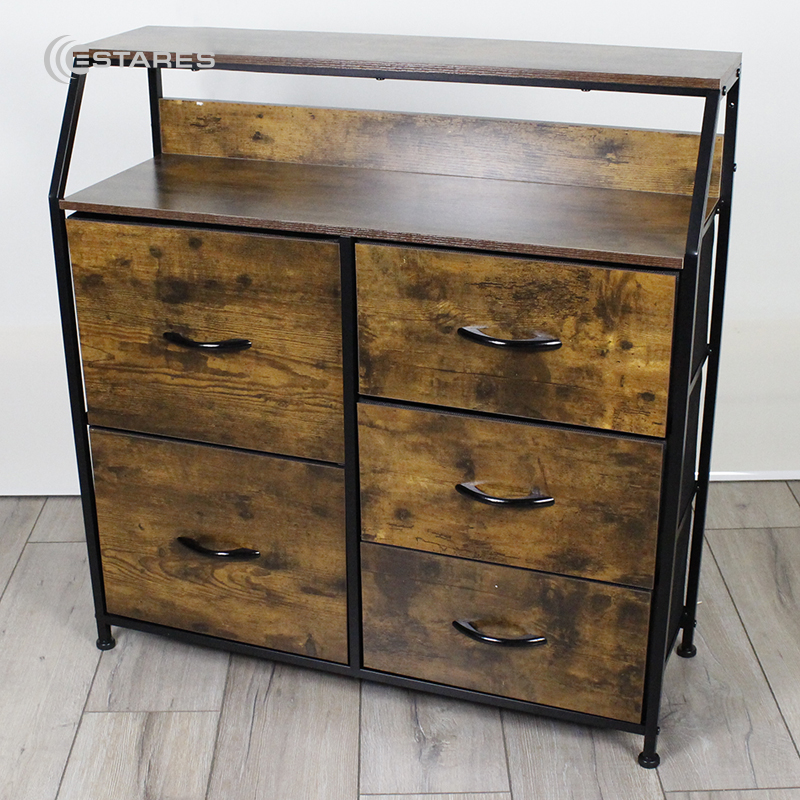 COMMOD WOOD-I 2F-5D-BROWN-770X290X860 комод микс