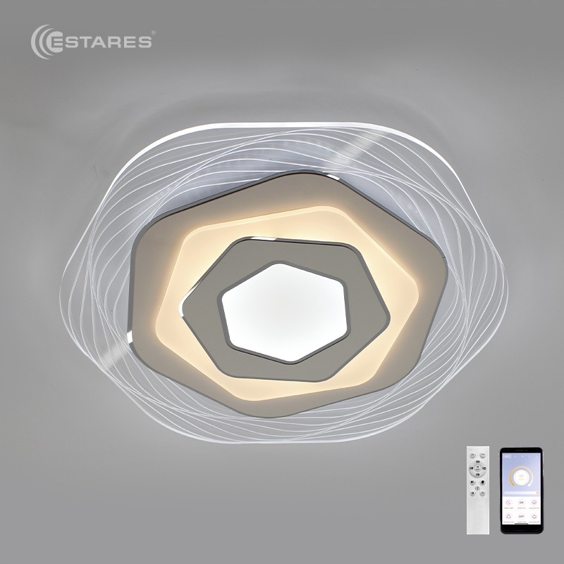 Управляемый светодиодный светильник FIGURE DOUBLE 46W R-APP-500X50-WHITE/CLEAR-220-IP20