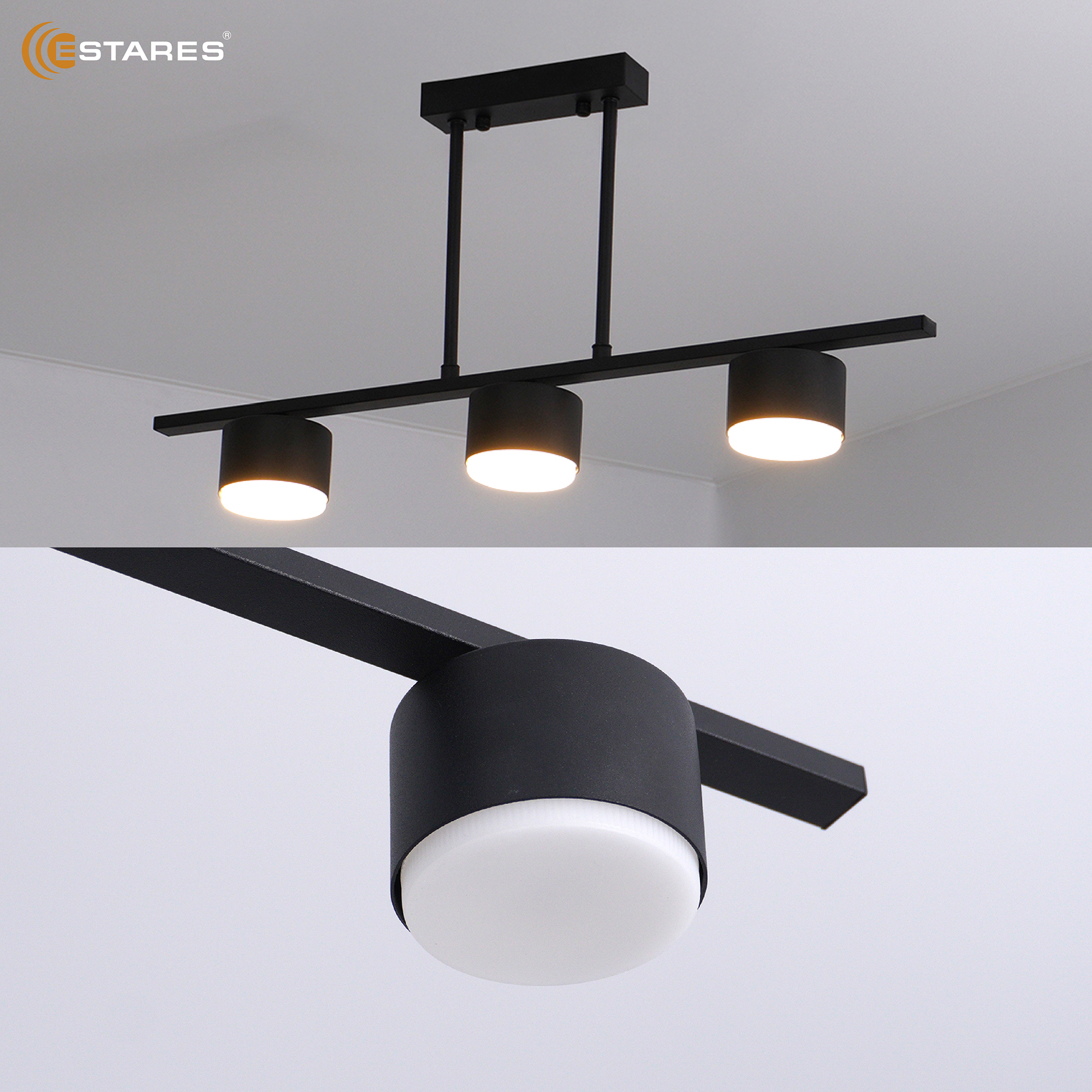 LAMPADA 3xGX53-BLACK Озон 6