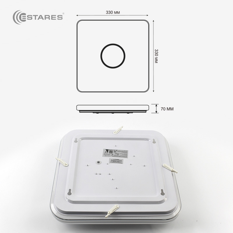 Управляемая светодиодная музыкальная люстра a-play RGB 40W S-APP-330-WHITE WHITE-220-IP20