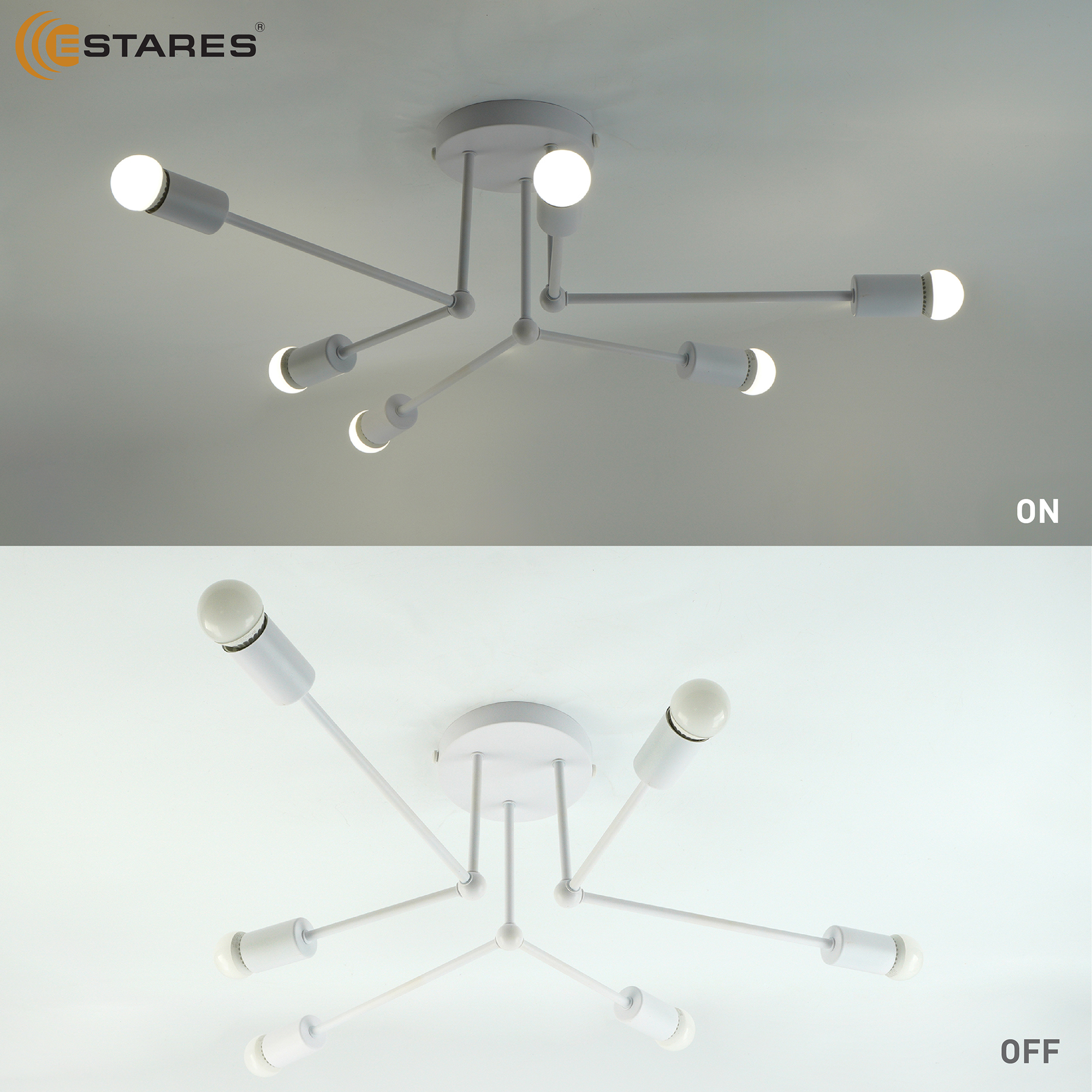 Люстра BELFAST 6xE27 R-740x190-WHITE-220-IP20