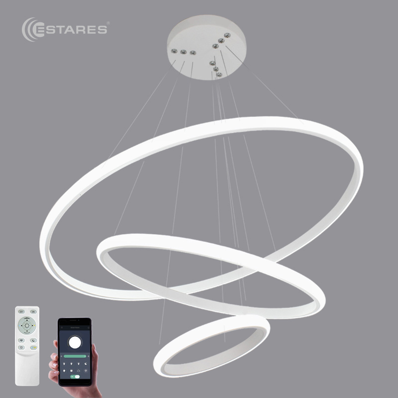Управляемая светодиодная люстра LATTE 70W 3R-APP-600x1100-WHITE WHITE-220-IP20