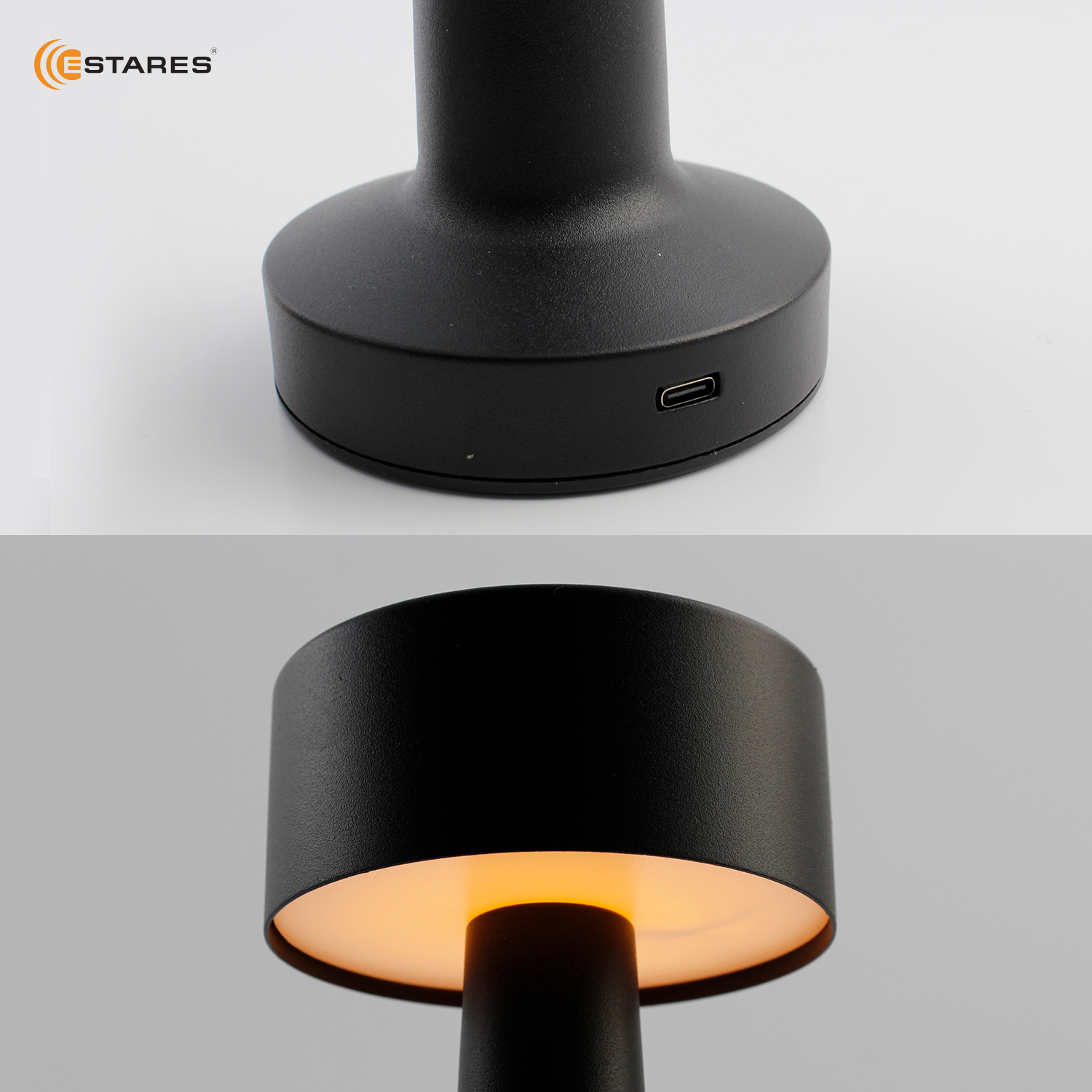 Управляемая настольная лампа DOWN LIGHT 2W R-SENSOR-85X215-BLACK-DC5V 1A-IP20