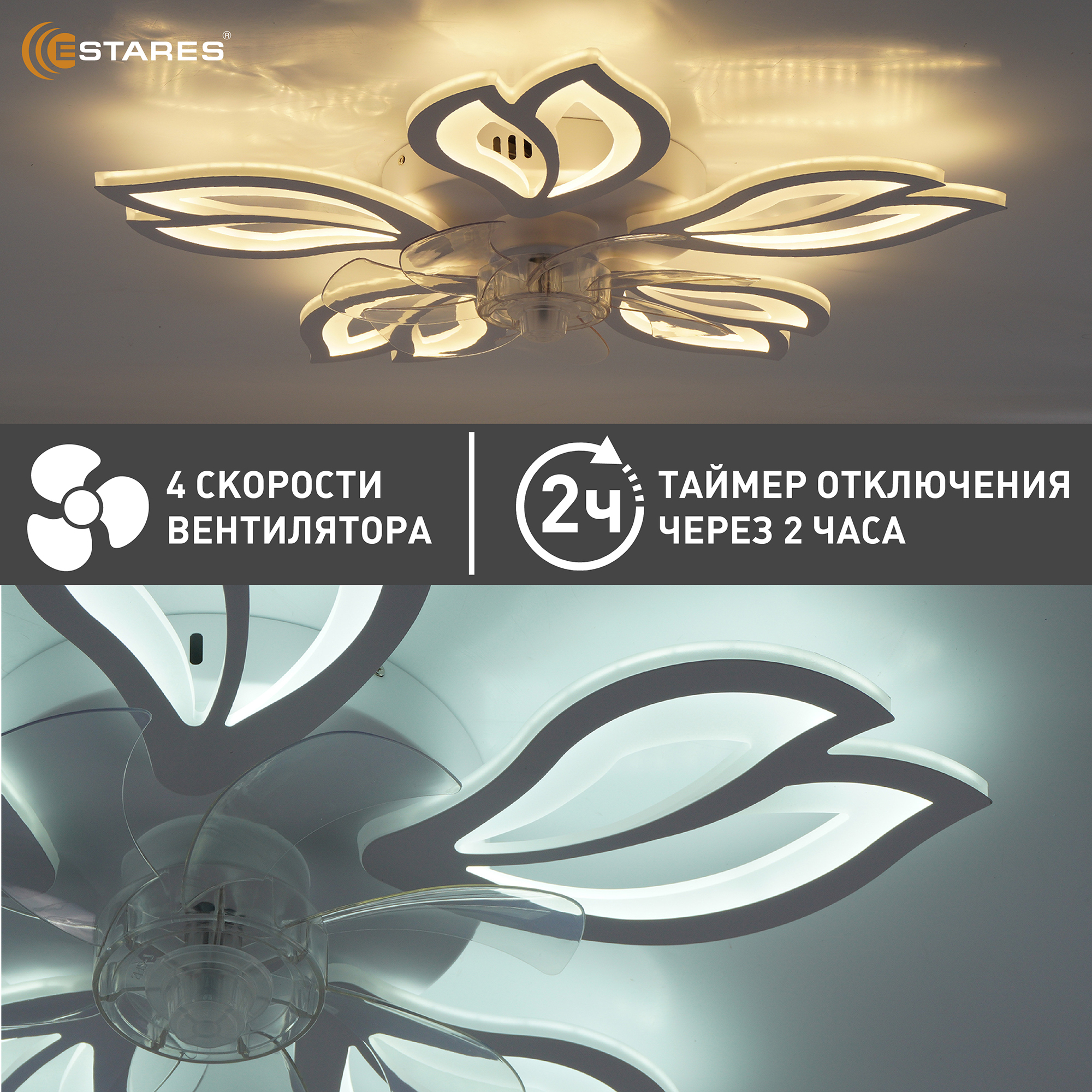 FAN ASTRA 70W+19W 5F-IRC-WHITECLEAR Озон 7