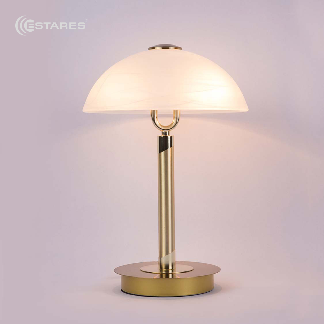 Настольная лампа CLASSIC ALB 2xE14 R-255x370-BRASS-220-IP20