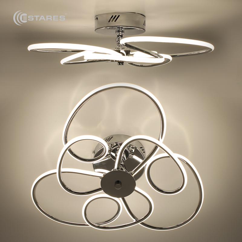 Управляемый светодиодный светильник BONITA 92W R-500x200-CHROME OPAL-220-IP20