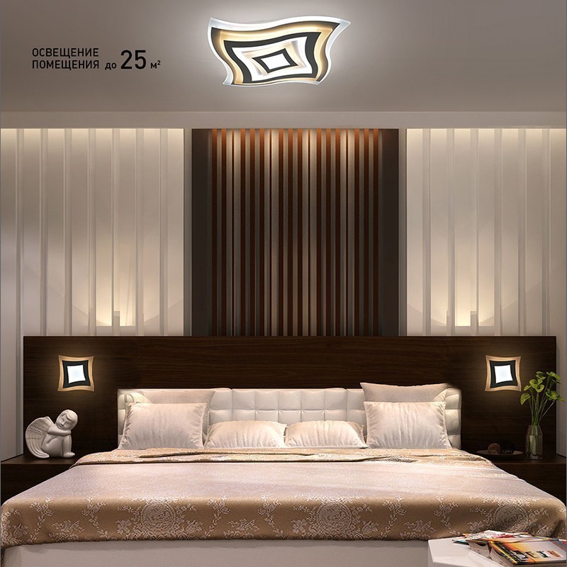 Управляемый светодиодный светильник LC-Quarto-60w-ww/nw/cw/nl-white-220-ip40