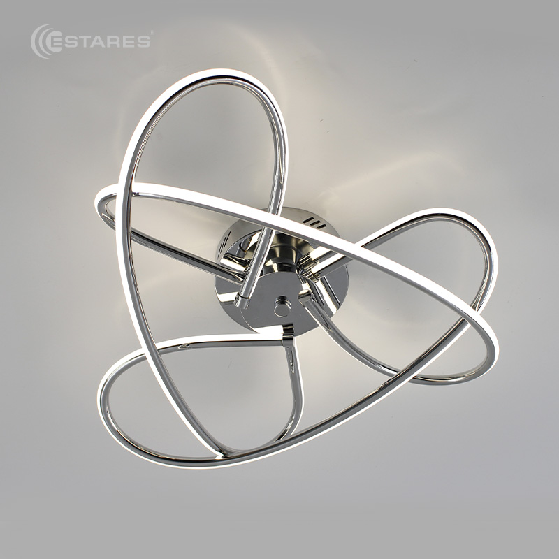 Светодиодная люстра LIANA MONO 70W R-460х190-СW-CHROME/WHITE-220-IP20/4000K