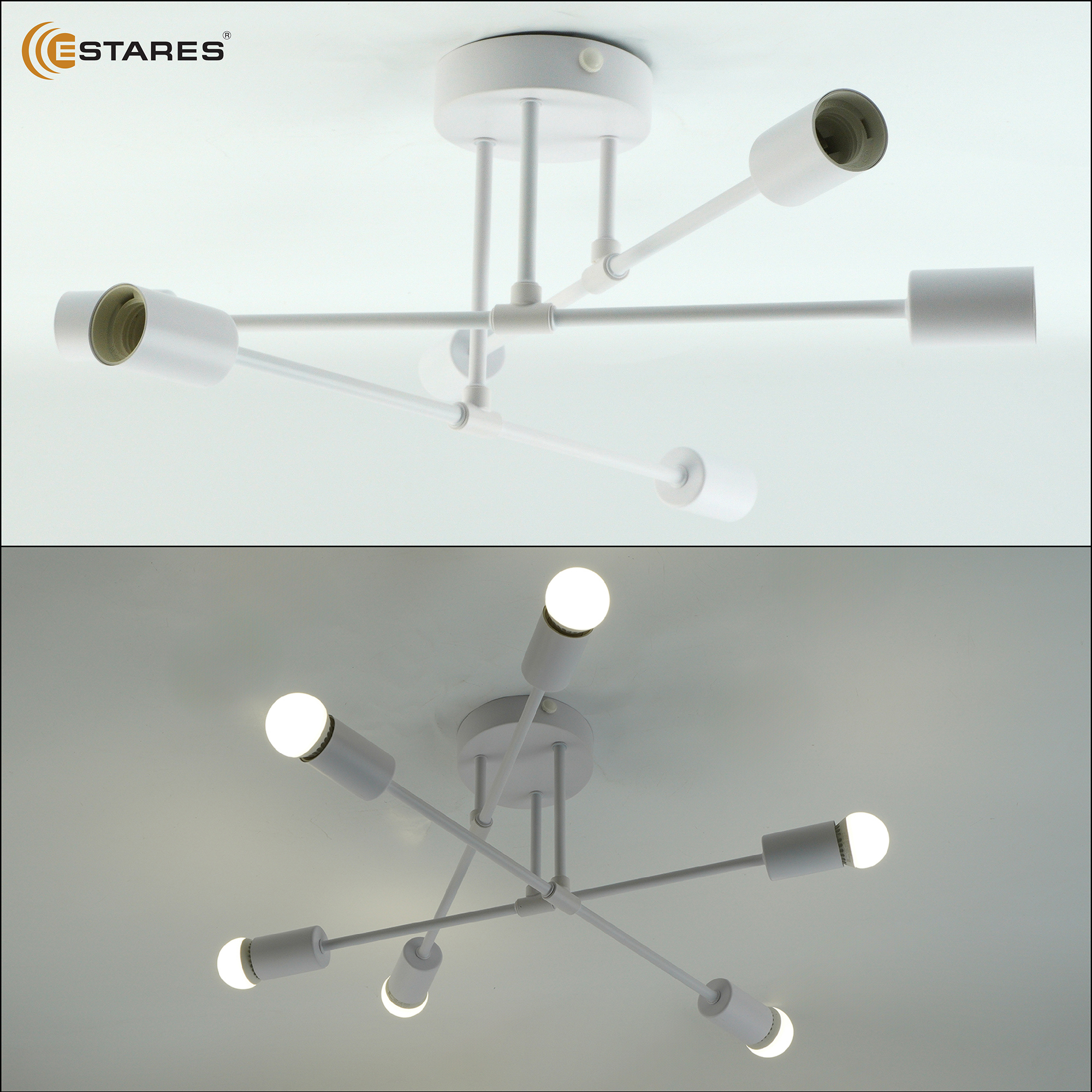 Люстра OXFORD 6xE27 R-510x200-WHITE-220-IP20