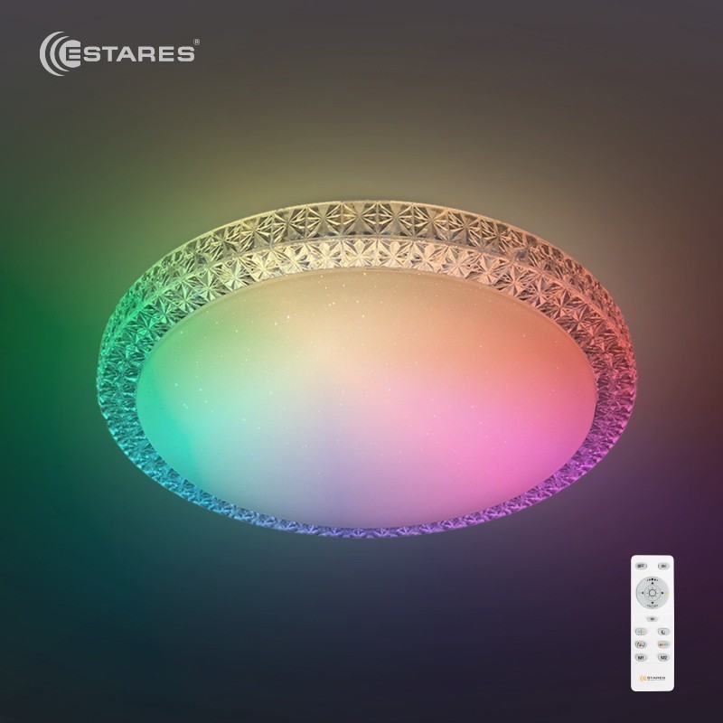2020_Управляемый светодиодный светильник PLUTON RGB 40W R-400-SHINY/WHITE-220-IP44