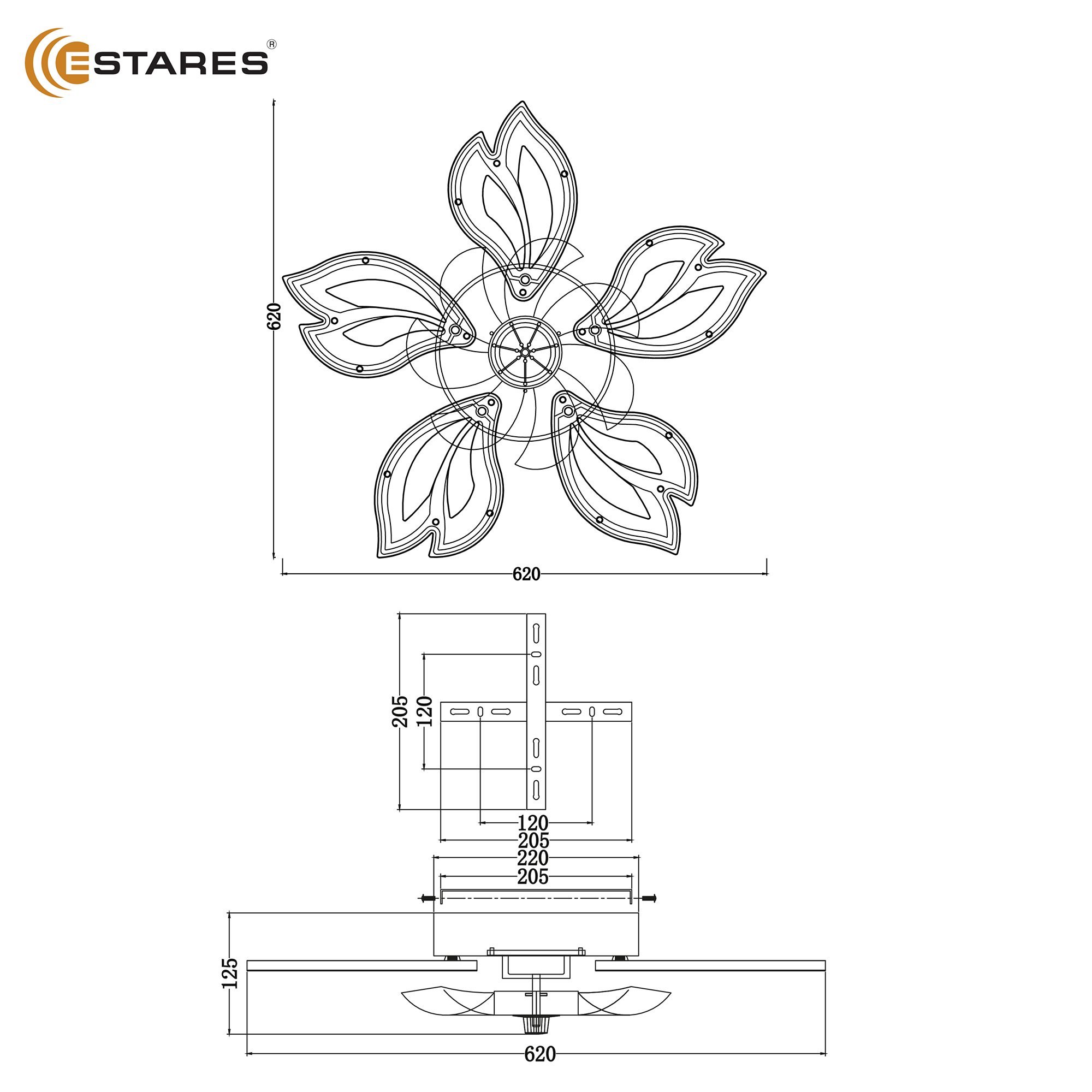 FAN ASTRA 70W+19W 5F-IRC-WHITECLEAR Озон 8