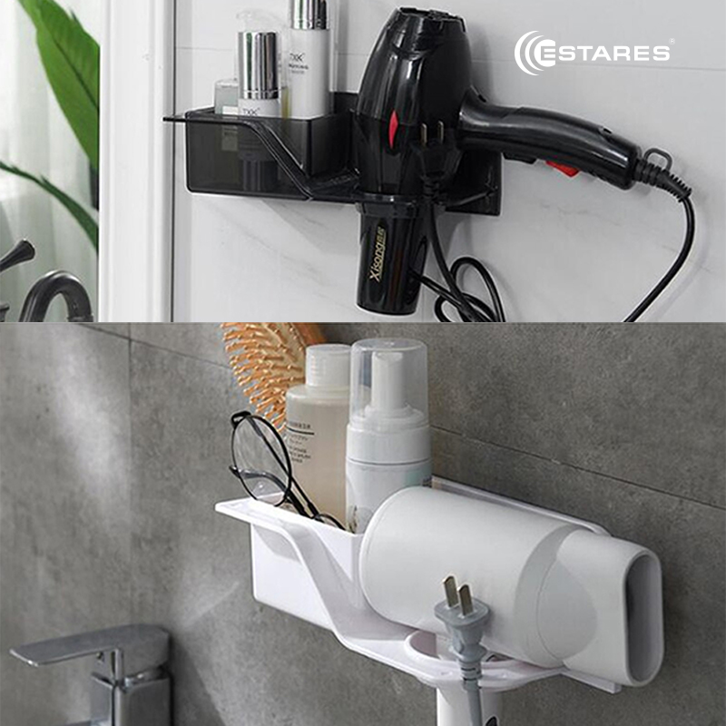 Подставка MODO 1F-24x10x8,5-white (полка, держатель для фена)