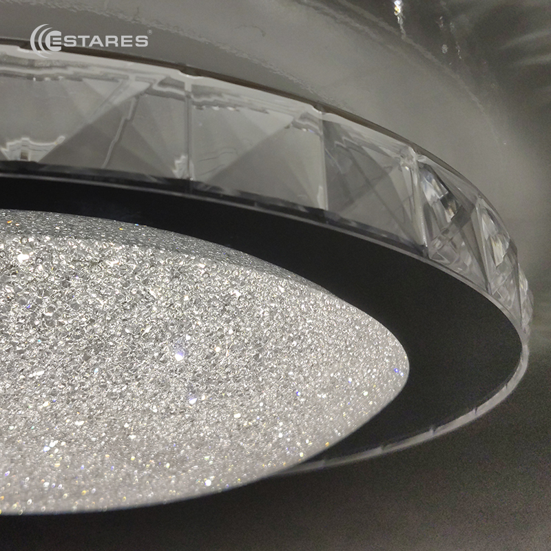 Накладной светодиодный светильник SIYANIE 25W R-350-CW-CRYSTAL-IP20 2019