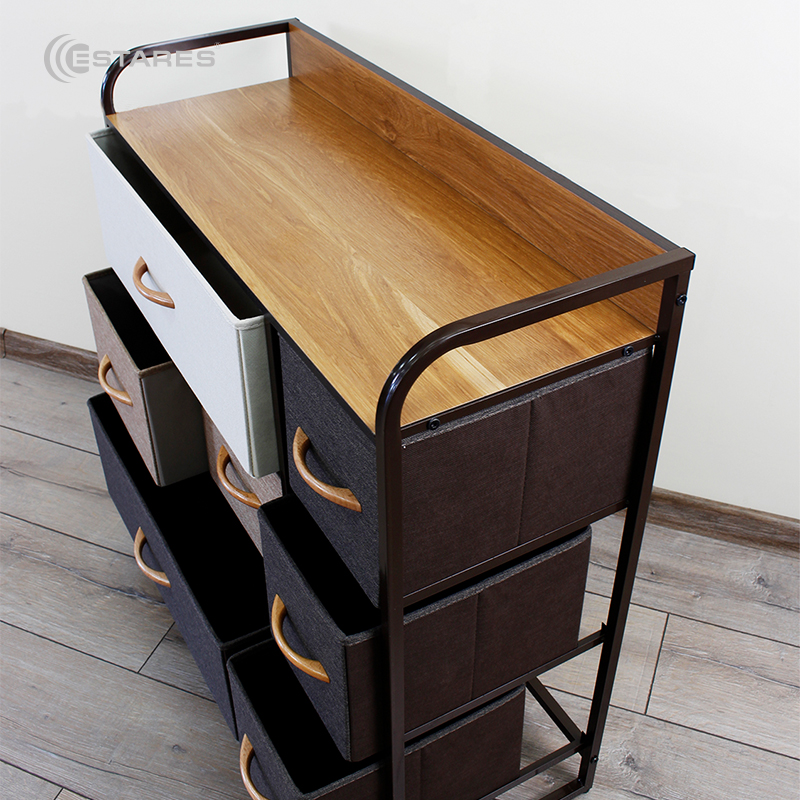 COMMOD 3F-7D-MIXBROWN-80x29x78.5  комод-микс