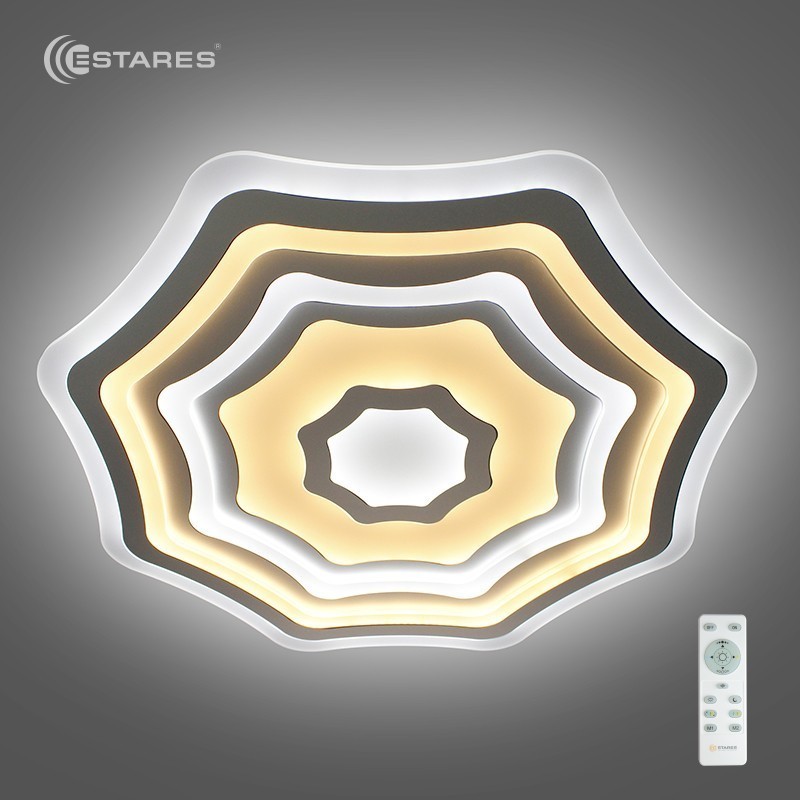 Управляемый светодиодный светильник FLEXION DOUBLE 180W R-800-WHITE/SILVER-220-IP44