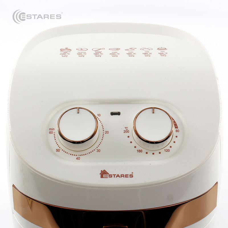 АЭРОГРИЛЬ EASYCOOK 1000W-220V-3.5L-280x280x335-WHITE GOLD