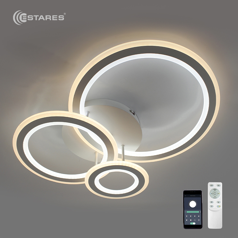 Управляемый светодиодный светильник TRIPLEX ROUND 108W 3R-APP-713х492х128-WHITE/WHITE-220-IP20