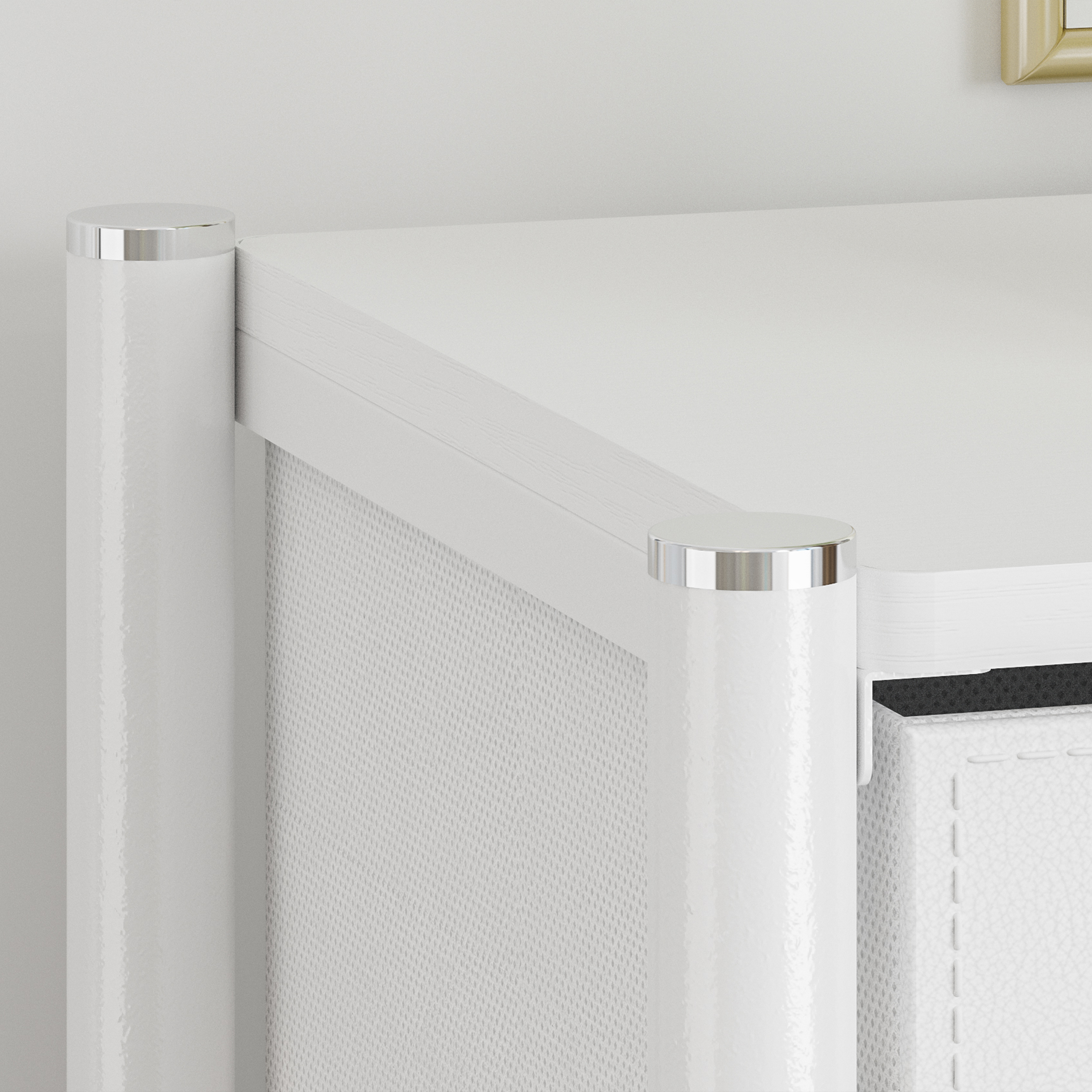 COMMOD classic 2F-5D-WHITE SILVER-100x30x59 комод тв