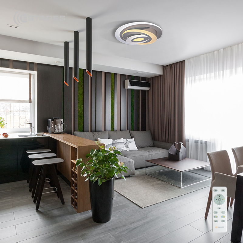 Управляемый светодиодный светильник Spiral double 60W OV-500-white-220-ip44