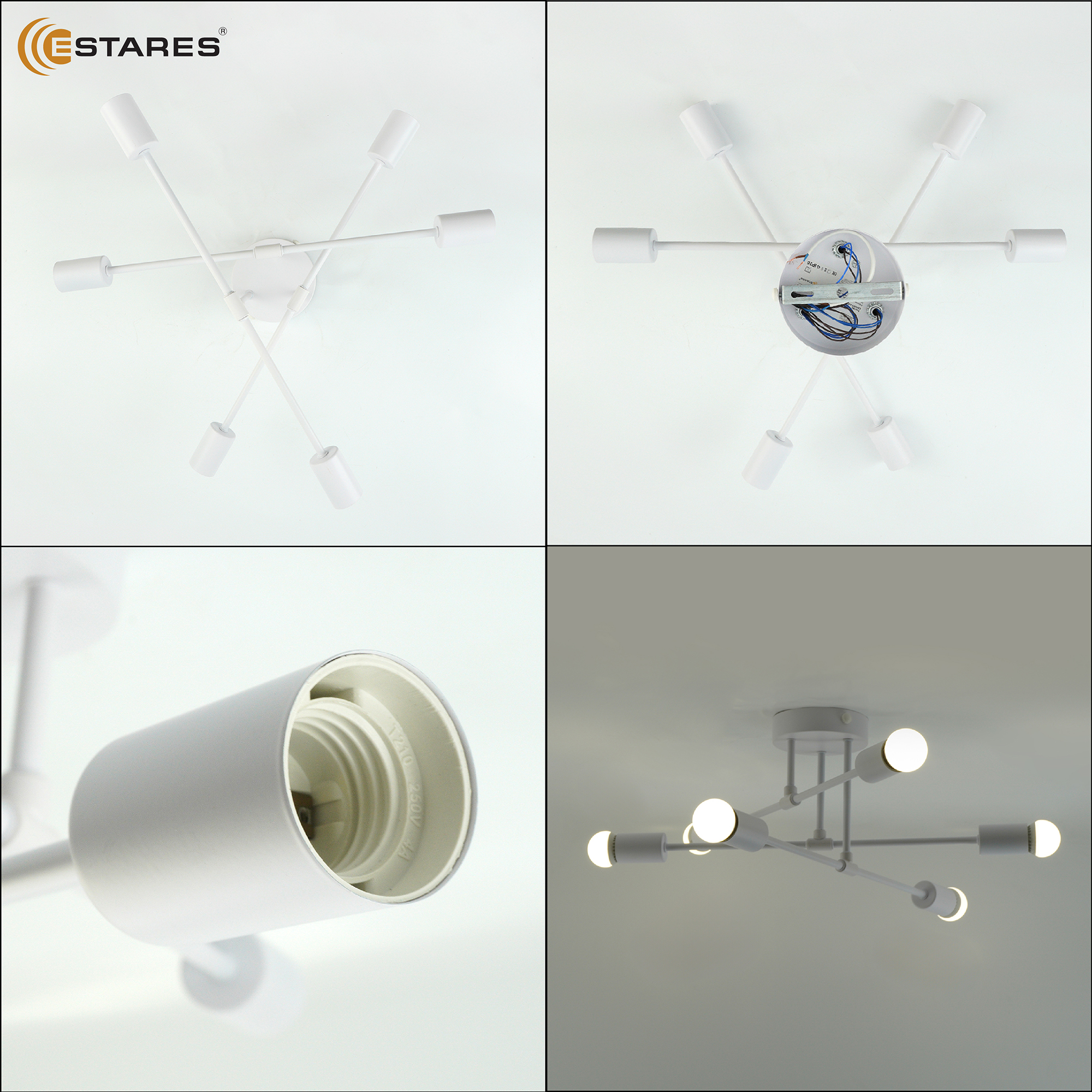 Люстра OXFORD 6xE27 R-510x200-WHITE-220-IP20