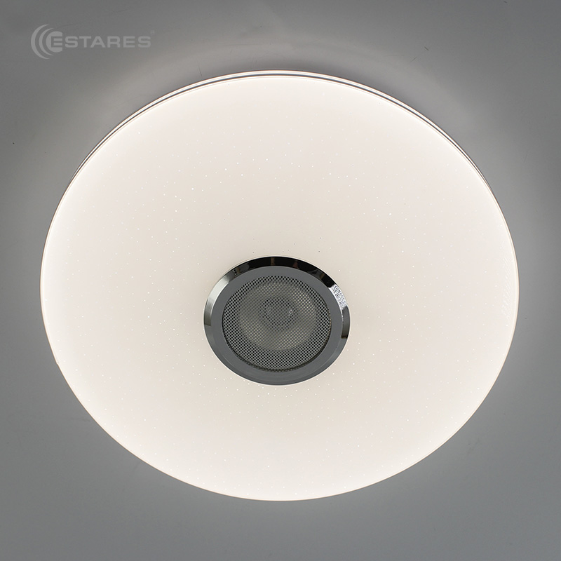 Управляемая светодиодная музыкальная люстра MUSIC RGB 25W R-APP-260-WHITE CHROME-220-IP20