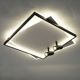 9. Люстры со спотами