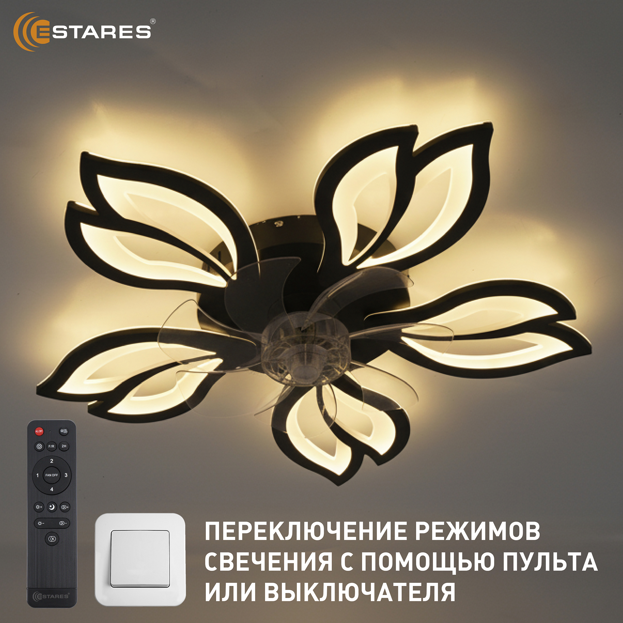 FAN ASTRA 70W+19W 5F-IRC-620x125-BLACKWHITE Озон 5