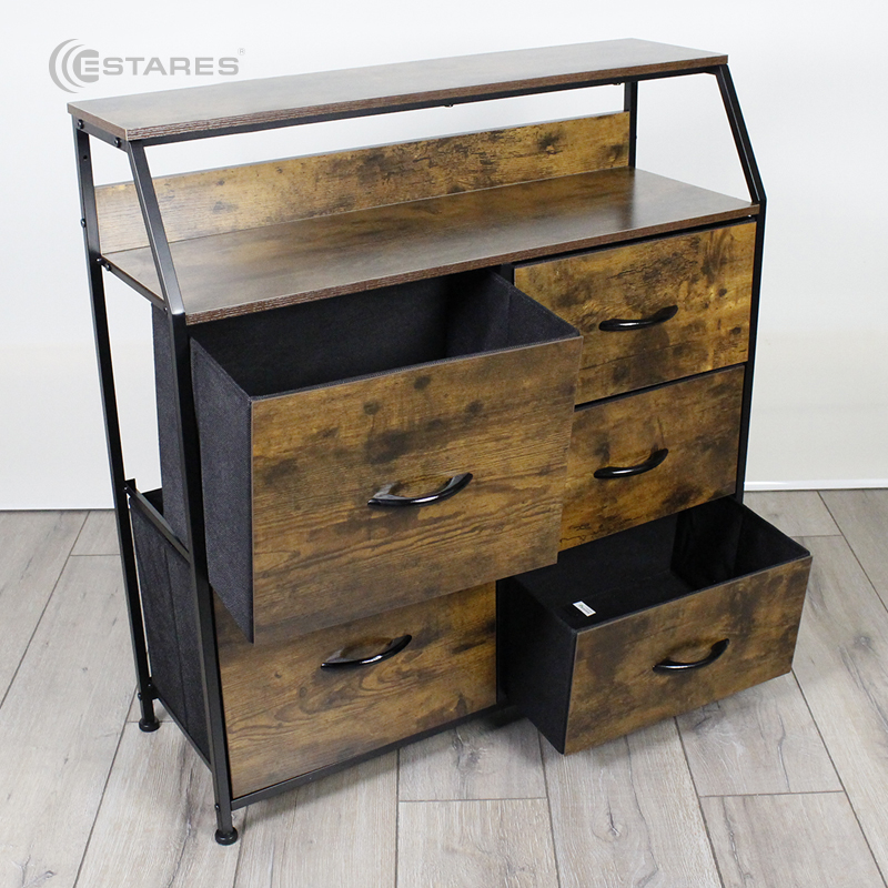 COMMOD WOOD-I 2F-5D-BROWN-770X290X860 комод микс