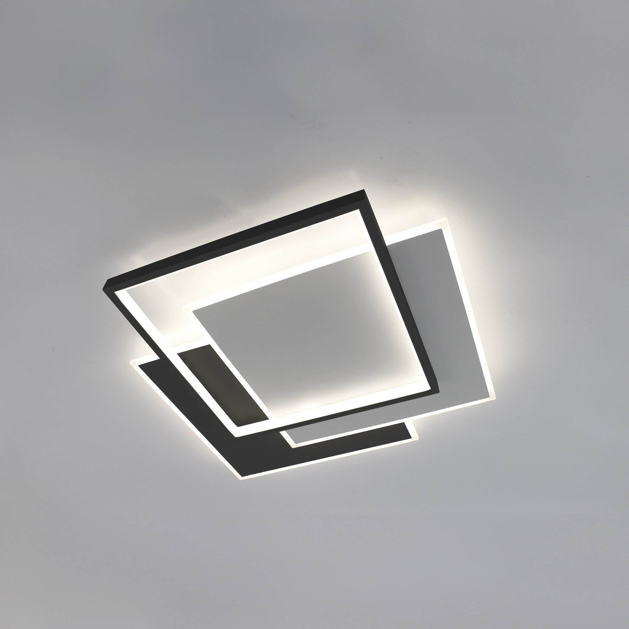 Управляемая LED люстра VG-LM 80W 3S-ON/OFF- 470x470x60-BLACK/WHITE/WHITE-220-IP20, модель VEGA