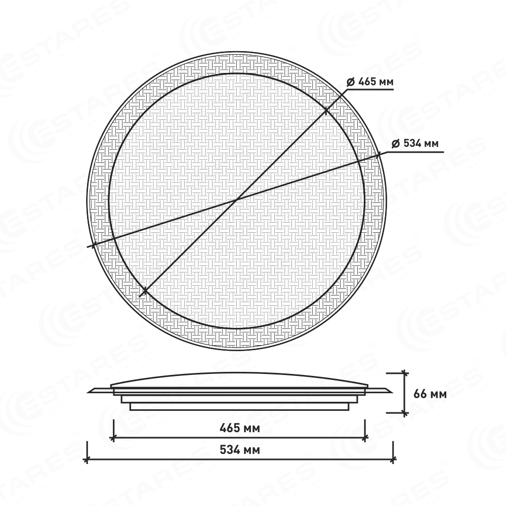 Кант к светильнику «Estera» 60W прозрачный
