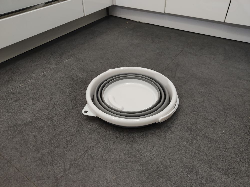 Ведро силиконовое складное ES-BC-portable-10l-32x35x24 5-white gray