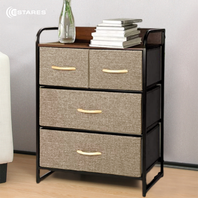 COMMOD 3F-4D-LIGHTBROWN-58x29x78.5  комод-мини