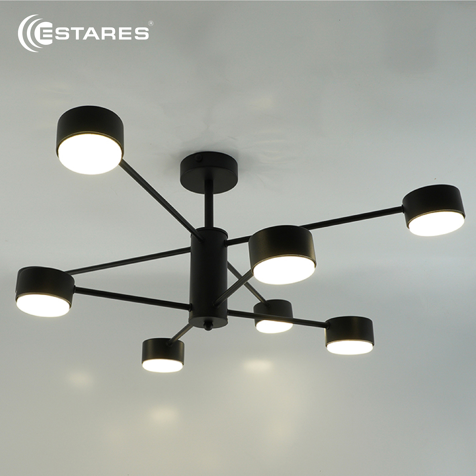 Люстра GUSTA 8xGX53 R-780x300-BLACK-IP20