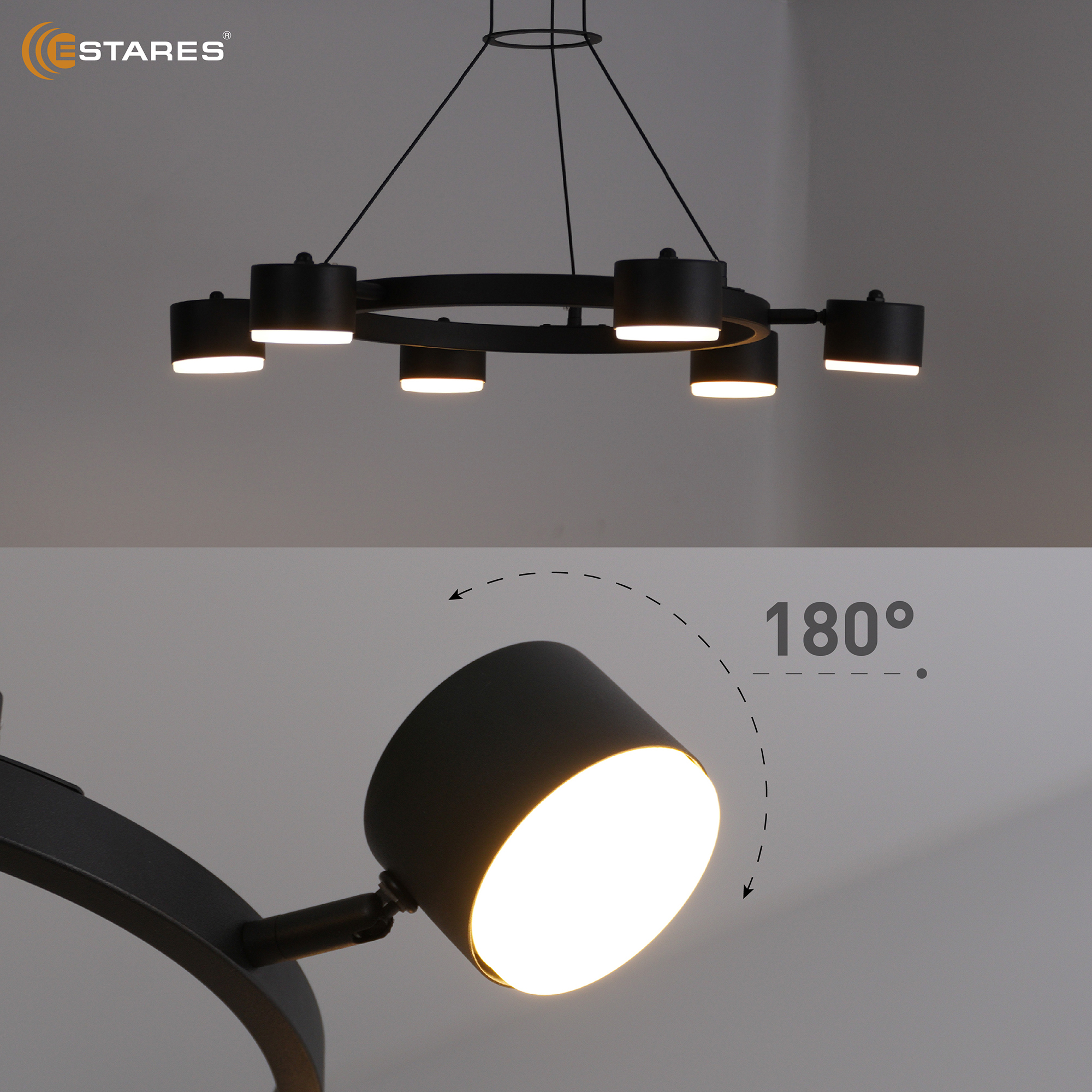 LAMPADA 6xGX53 BLACK Озон 6