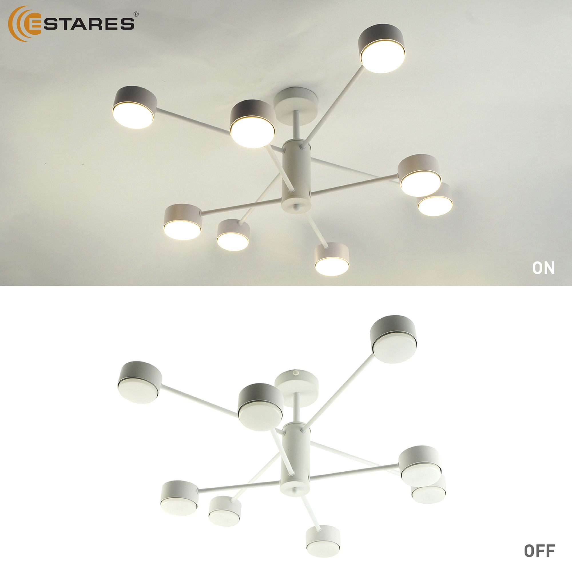 Люстра GUSTA 8xGX53 R-780x300-WHITE-IP20