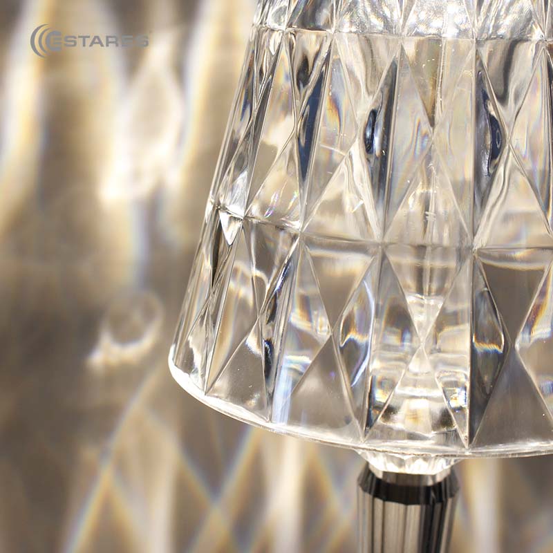 Настольный светодиодный светильник CRYSTAL 3W R-ON OFF-115x255-CLEAR WHITE-DC5V 1A-IP20