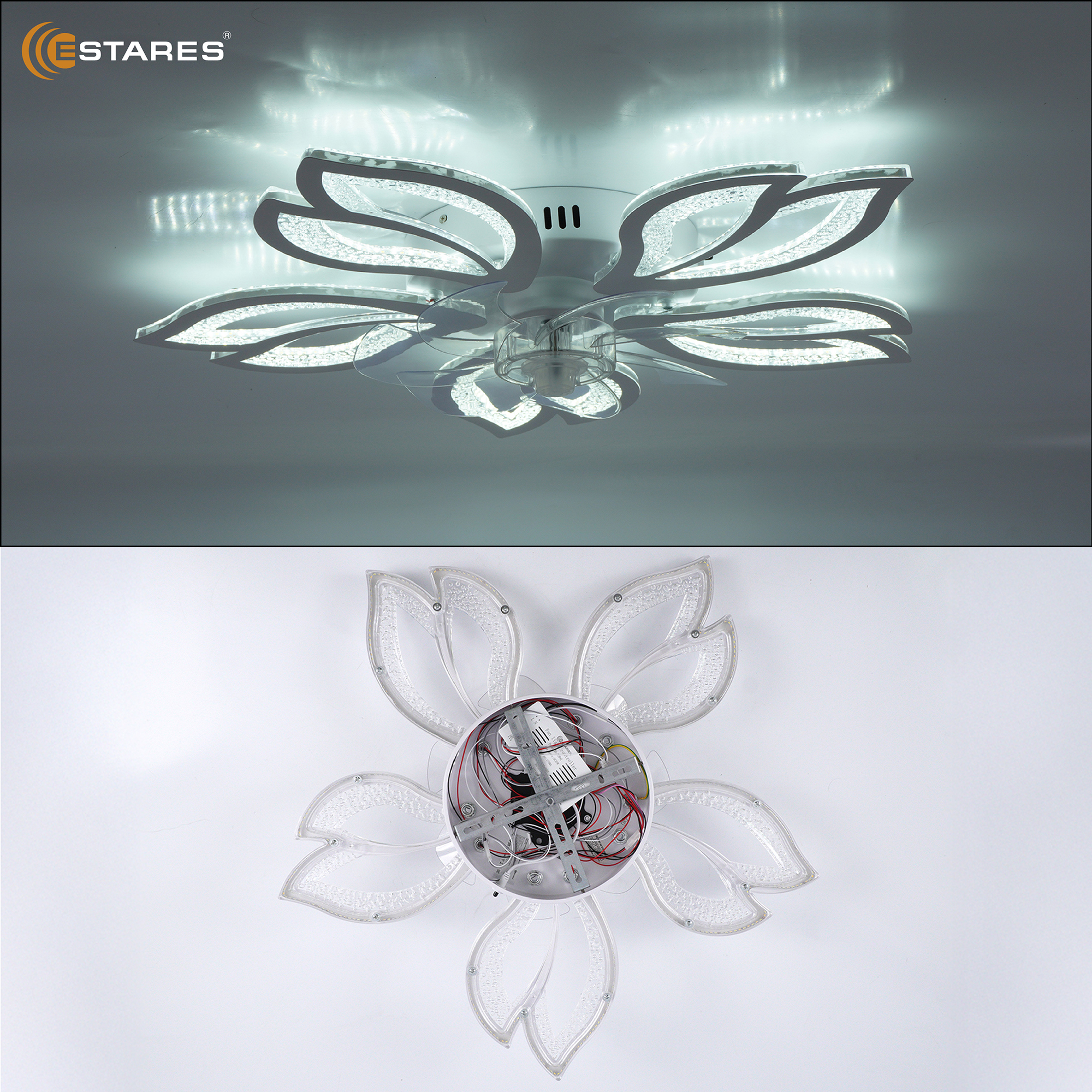 FAN ASTRA ICE 70W+19W 5F-IRC-WHITECLEARCLEAR Озон 6