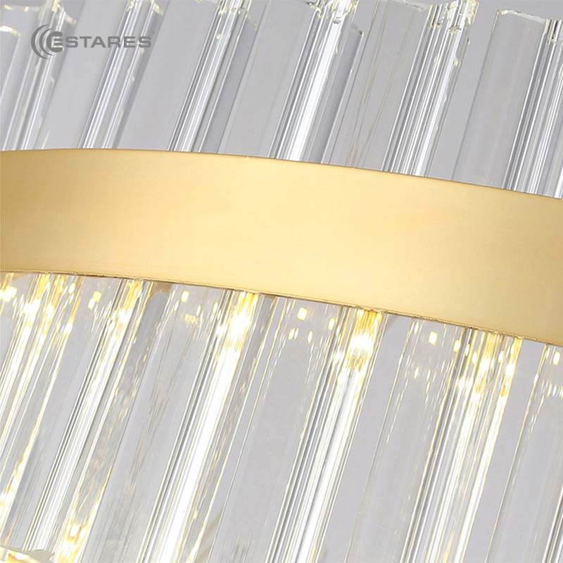 Управляемая светодиодная люстра SOFIA 100W R-APP-500x1000-GOLD CLEAR-220-IP20