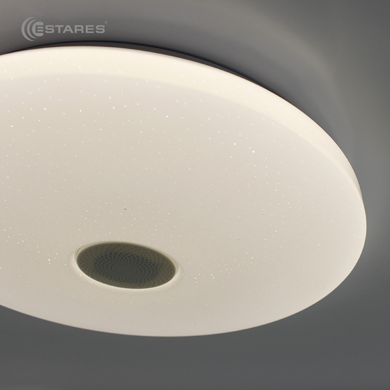 Управляемая светодиодная музыкальная люстра a-play RGB 60W R-APP-390-WHITE WHITE-220-IP20