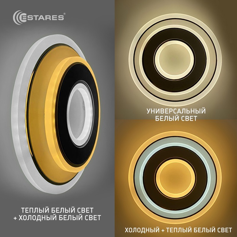 Управляемый светодиодный светильник FOCOS 26W R-200/50-on/off-CHROME/WHITE-220-IP40