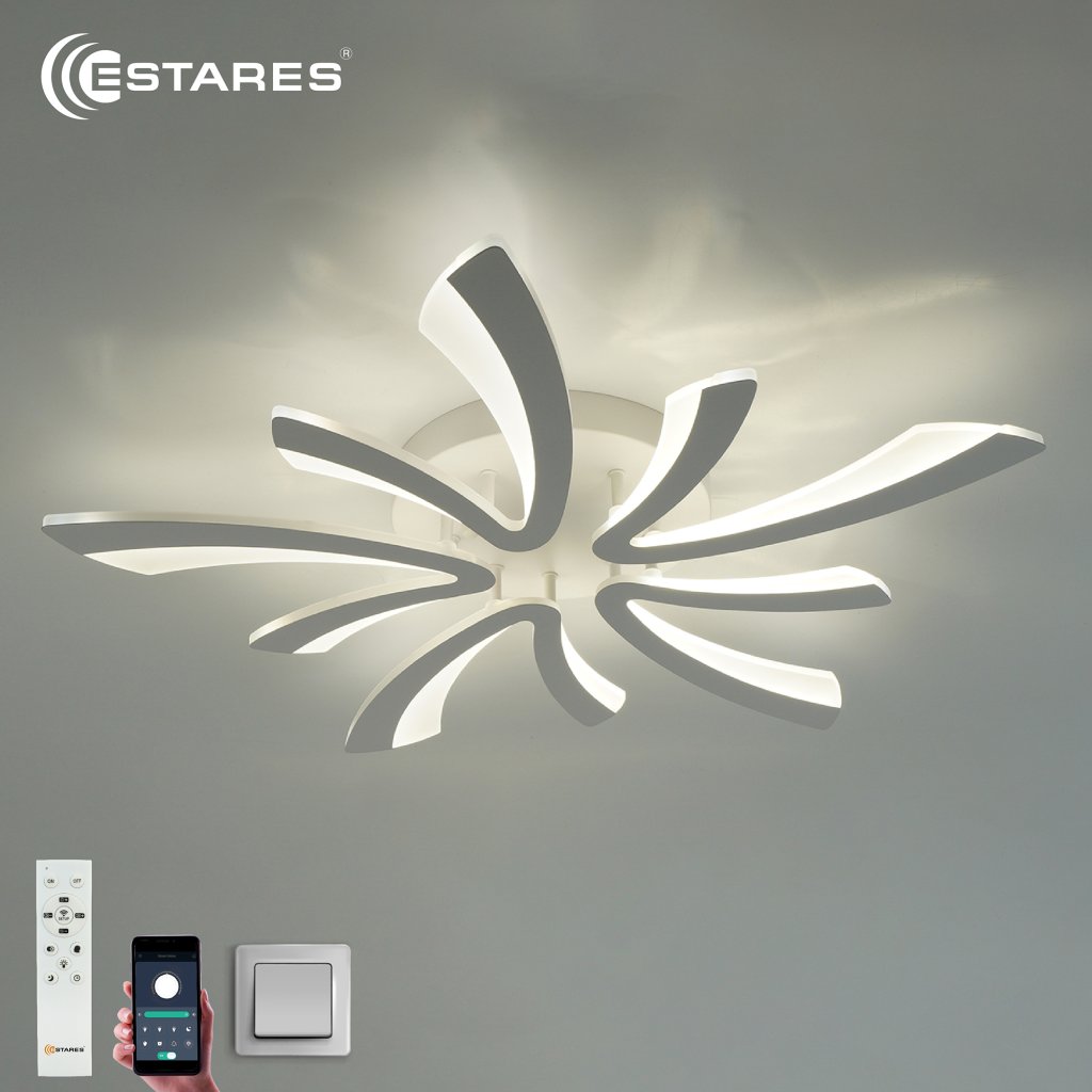 Управляемый светодиодный светильник ALESSIA 100W 5F-APP-750x76-WHITE/WHITE-220-IP20