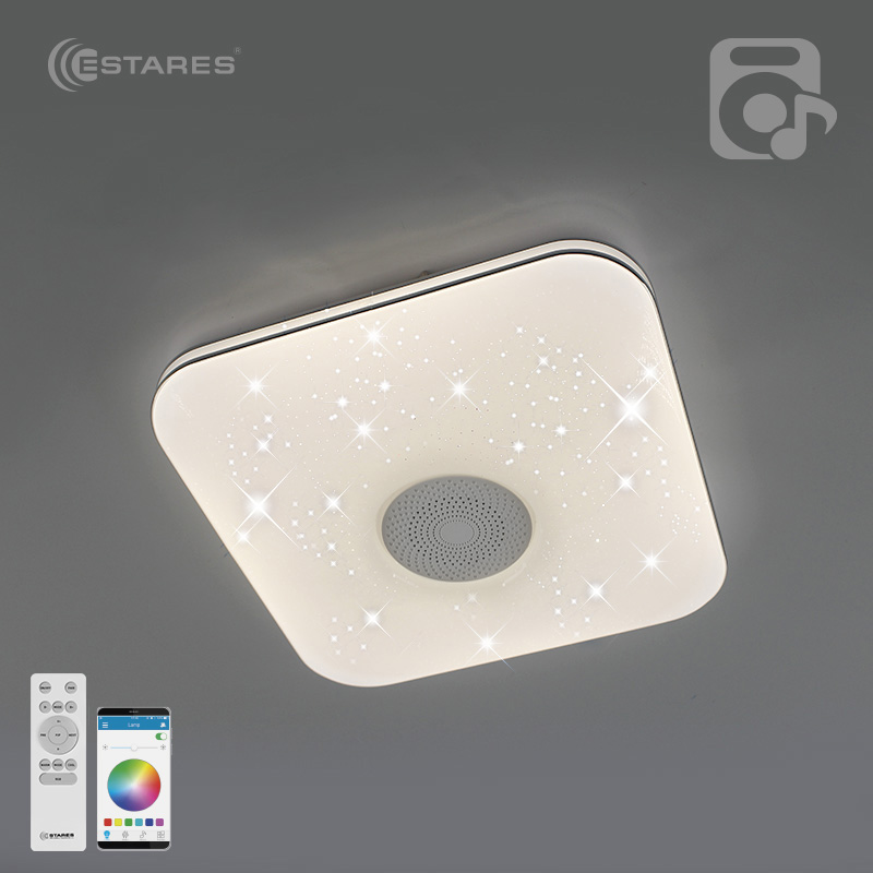 Управляемая светодиодная музыкальная люстра a-play RGB 40W S-APP-330-WHITE WHITE-220-IP20