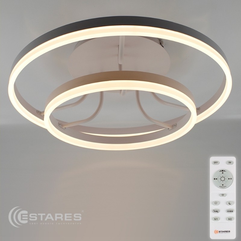 Управляемый светодиодный светильник накладной GRAVITACIA ACRYLIC DL 65W 2R-600-WHITE/WHITE-220-IP40