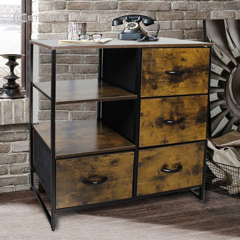 COMMOD WOOD-II 2F-4D-BROWN-84X29.8X71.5 комод микс