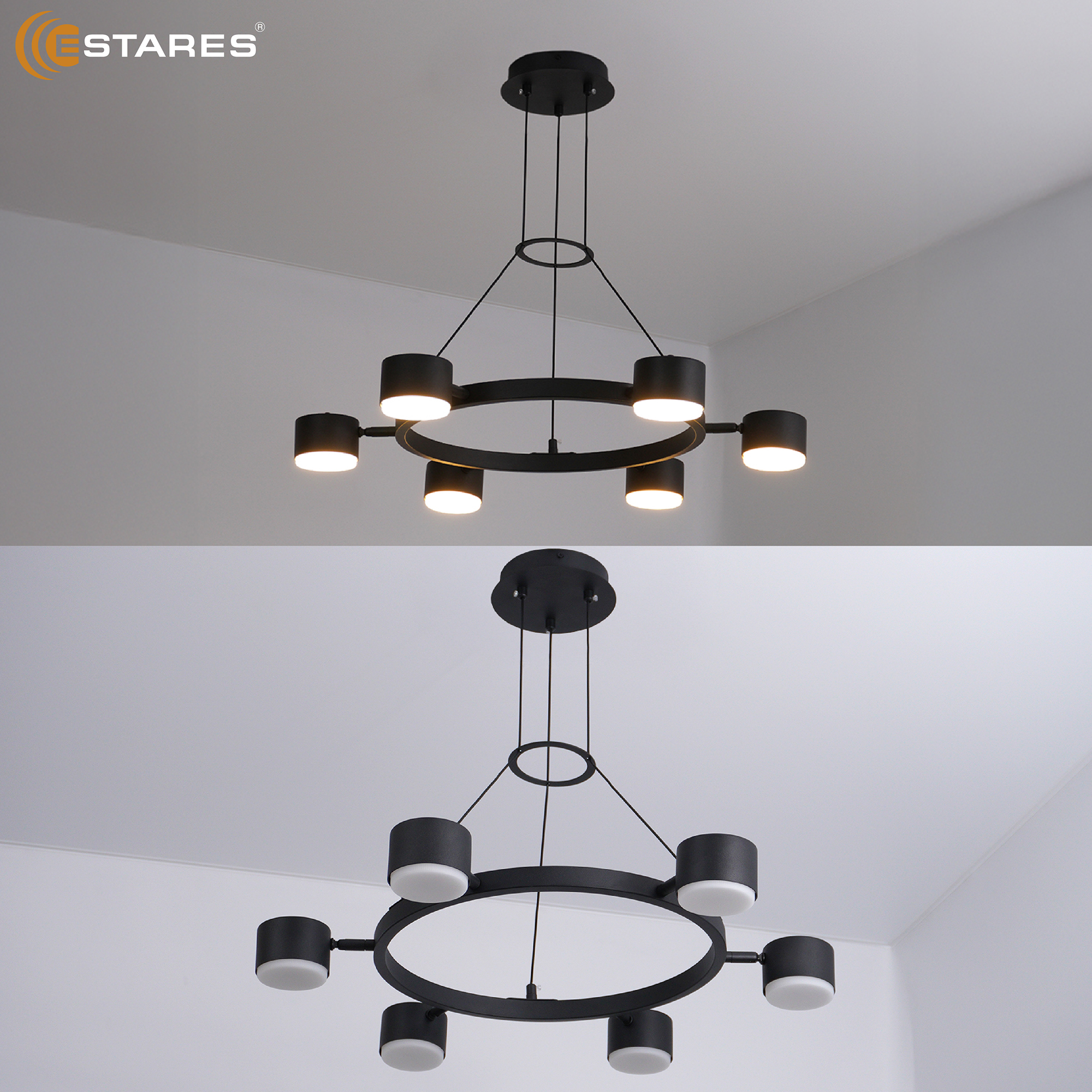 LAMPADA 6xGX53 BLACK Озон 2