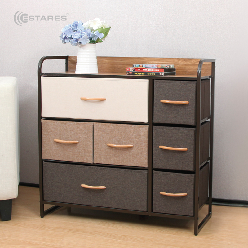 COMMOD 3F-7D-MIXBROWN-80x29x78.5  комод-микс