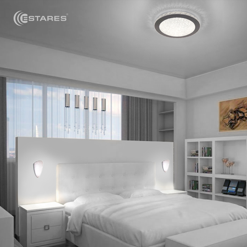 Накладной светодиодный светильник SIYANIE 25W R-350-CW-CRYSTAL-IP20 2019