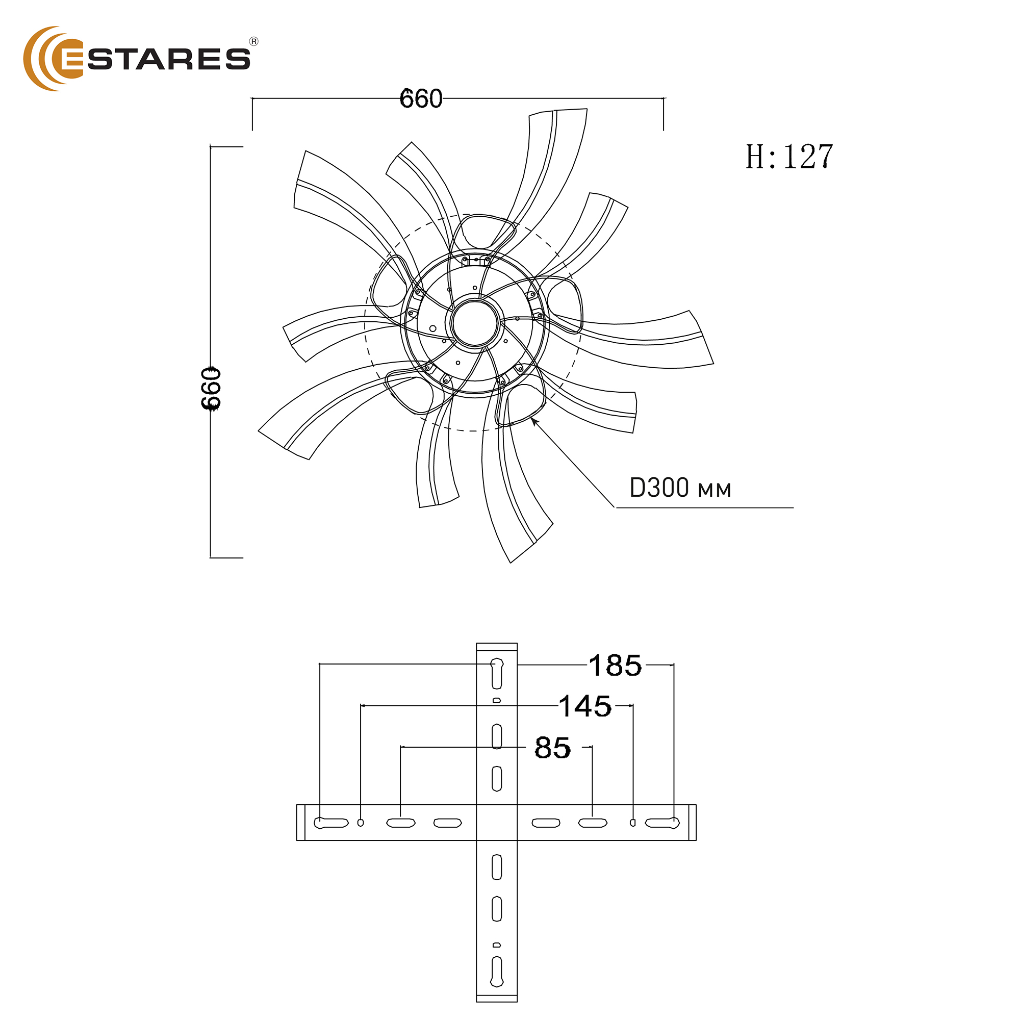 FAN ALESSIA 80W+15W R-RC-WHITEWHITE ОЗОН 8