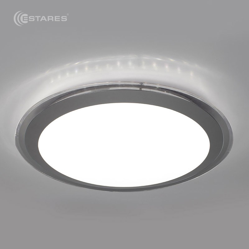 Накладной светодиодный светильник ALR-25 AC170-265V 25W d430*H90мм Серый (Холодный белый) 2400lm